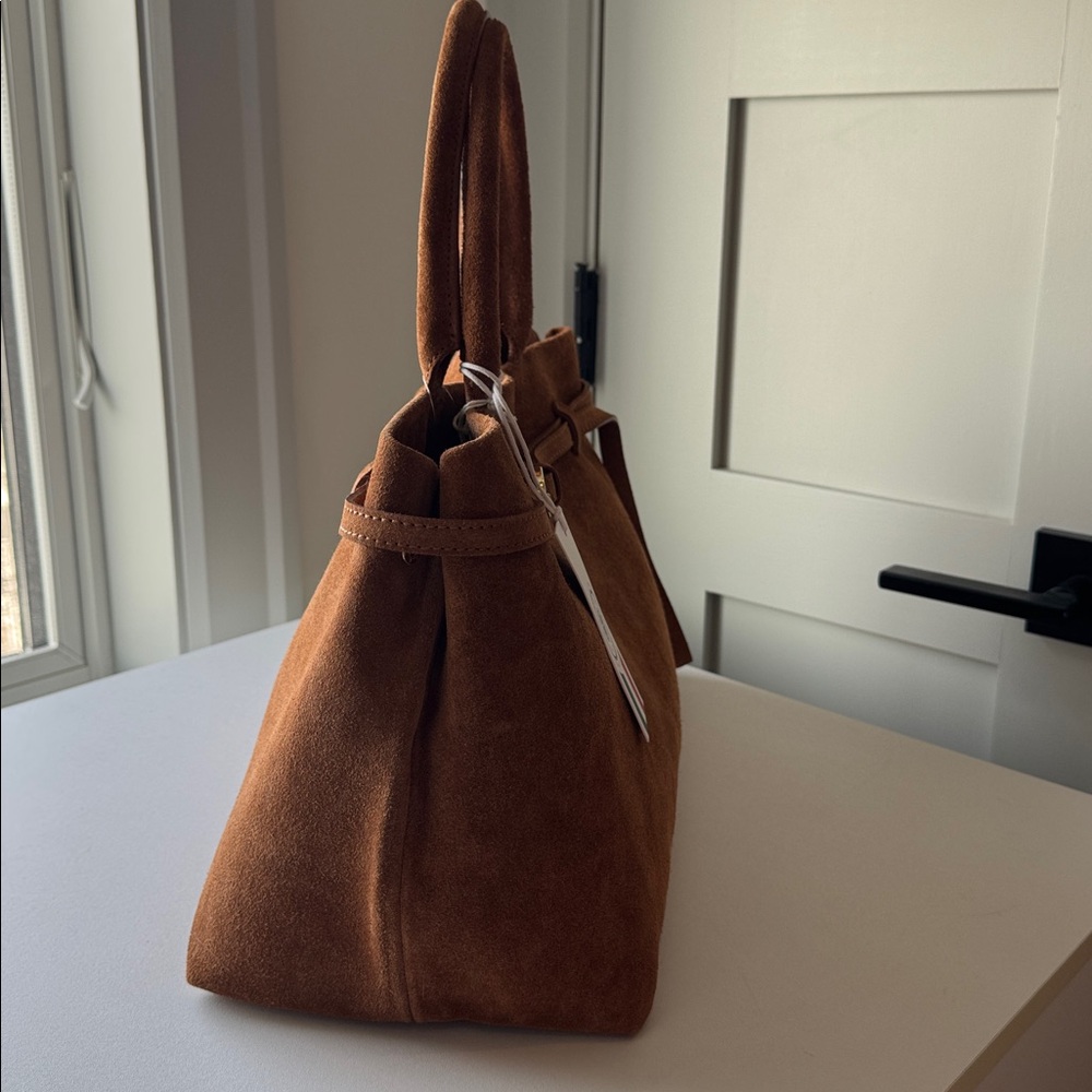 Viola Castellani  Brown Suede Handbag - Picture 4 of 10